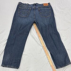 Levi's Men's Medium Blue Relaxed Straight-Leg Jeans